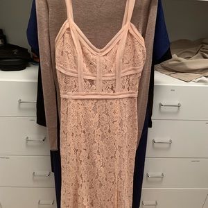 Heartloom blush lace dress